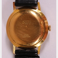 Zlaté pánské náramkové hodinky Walory Swiss