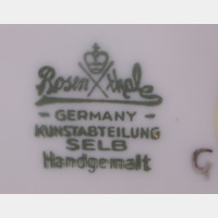 značeno Rosenthal Germany Kunstabteilung