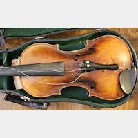 značeno John Juzek violinmaker in Prague, Made in Czechoslovakia