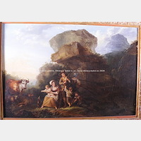 na rámu štítek Zuccarelli 1702–1788