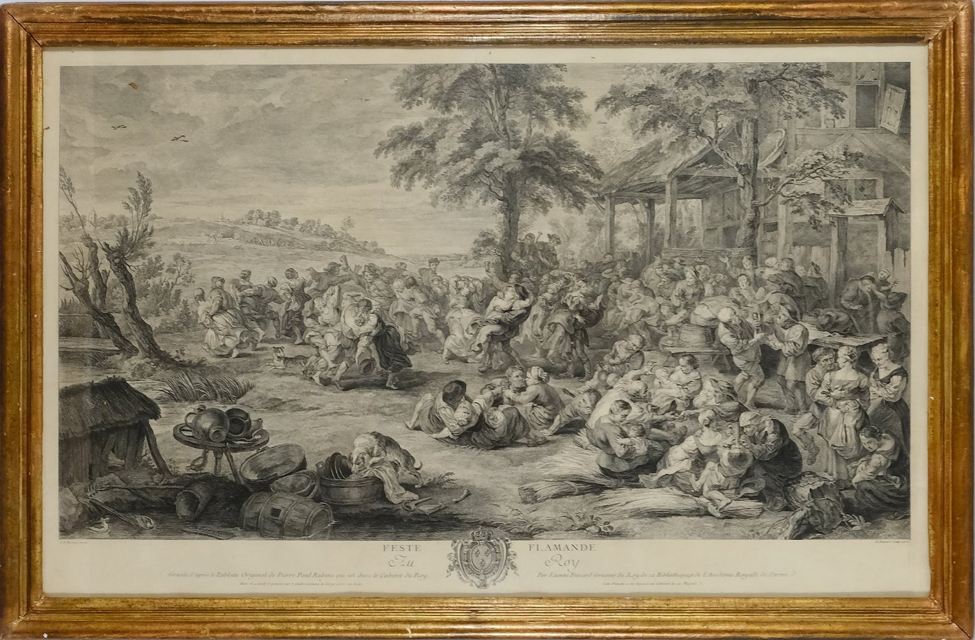 podle Petra Pavla Rubense ryl Etienne Fessard - Feste Flamande