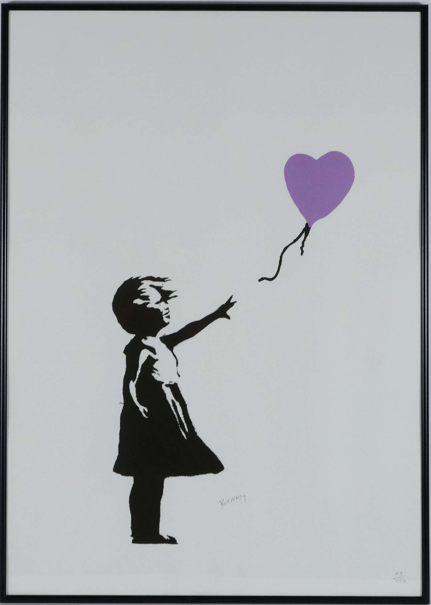 Banksy - Dívka s balonkem 