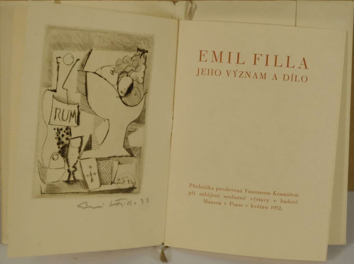 Emil Filla - Emil Filla - jeho význam a dílo