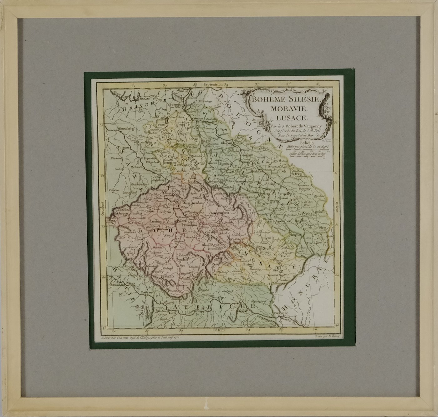 Robert de Vaugondy - Mapa Koruny české