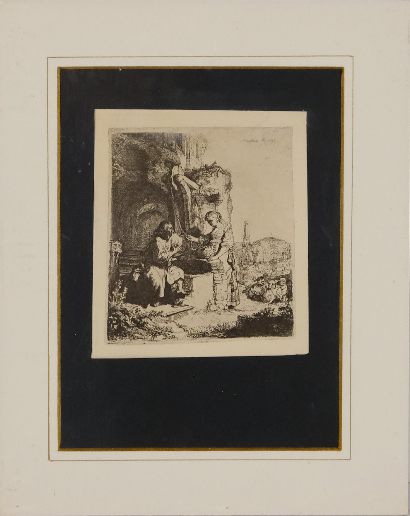 Rembrandt van Rijn - Ježíš a Samaritánka u studny