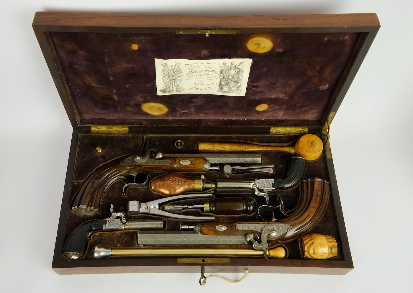 Střední Evropa kolem roku 1850 - Kompletní sada perkusních pistolí