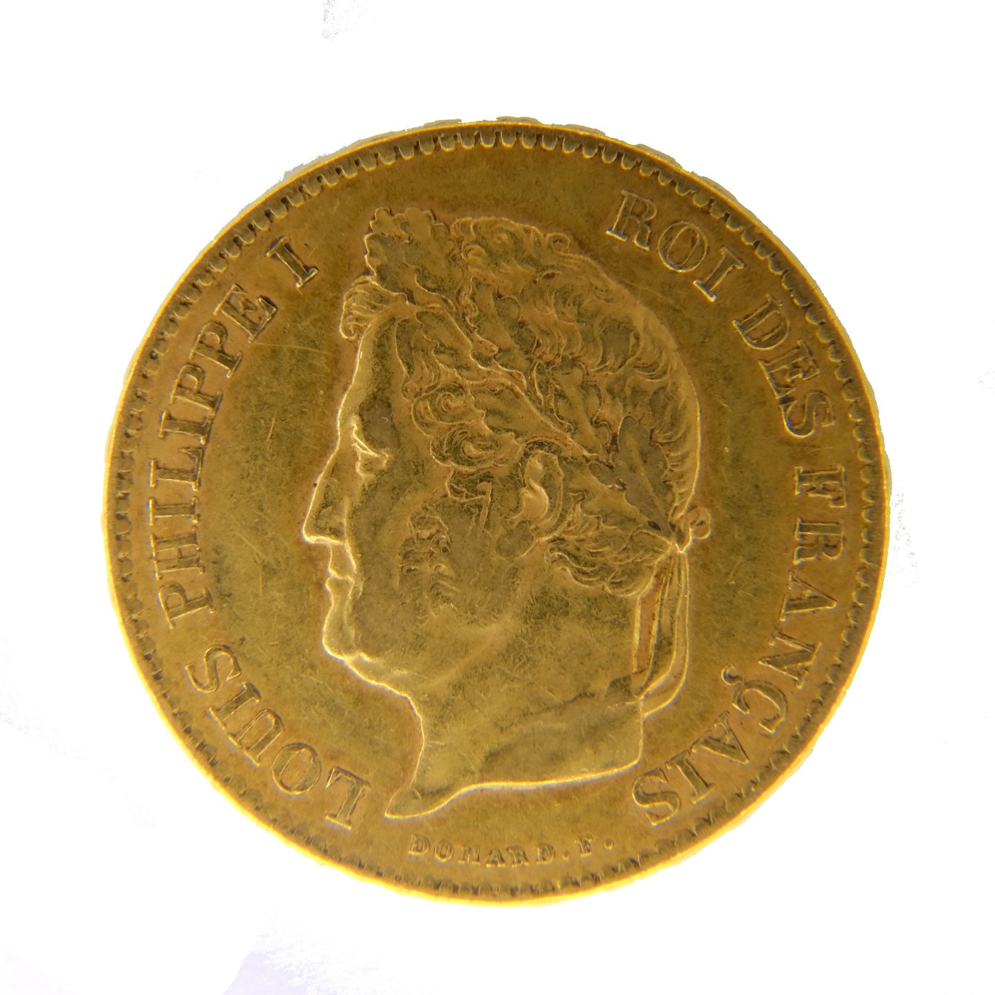 .. - Francie 40 frank 1834 A král Louis Philippe I. znak kotvy, zlato 900/1000, hmotnost hrubá 12,90g.
