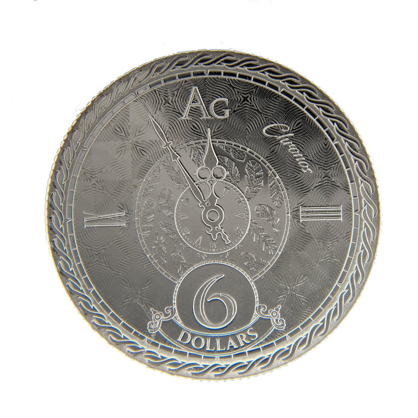 .. - Tokelau 2020 1 unce stříbrná mince CHRONOS, Jing Jang PROOF, tříbro 999/1000, hrubá hmotnost 31,1g.