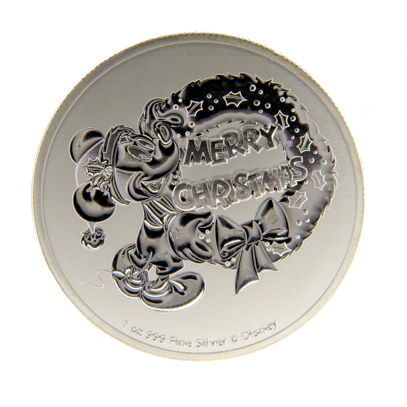 .. - NIUE 2022 1 unce stříbrná mince VESELÉ VÁNOCE 2021, Alžběta II. PROOF,  stříbro 999,9/1000, hrubá hmotnost 31,1g.