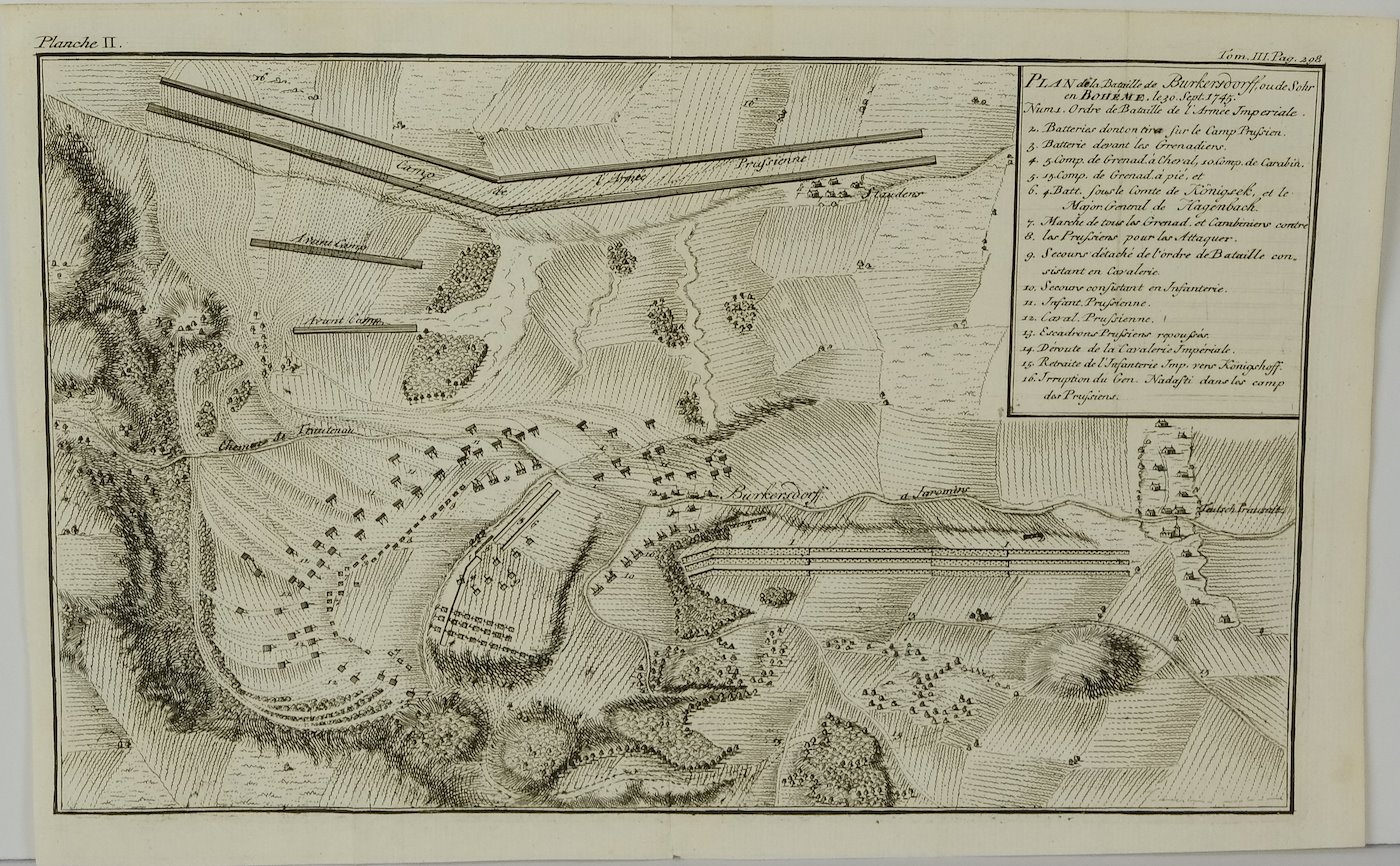 18. století - Konvolut 2 vojenských plánů - Válka o rakouské dědictví