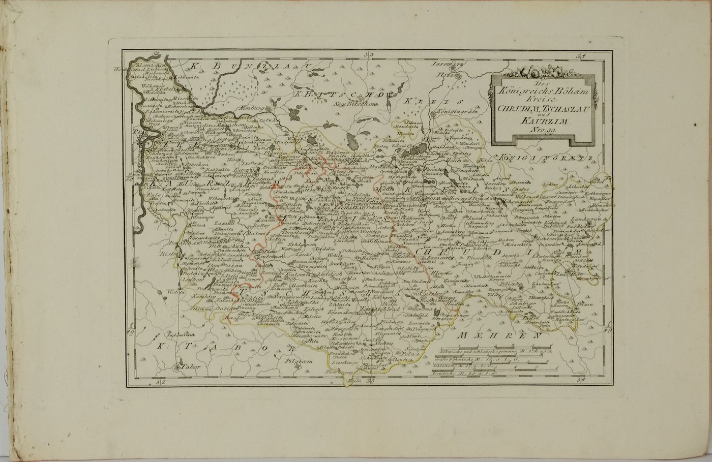 F.J.J. von Reilly - Konvolut 5 map - Čechy, Morava, Chebsko