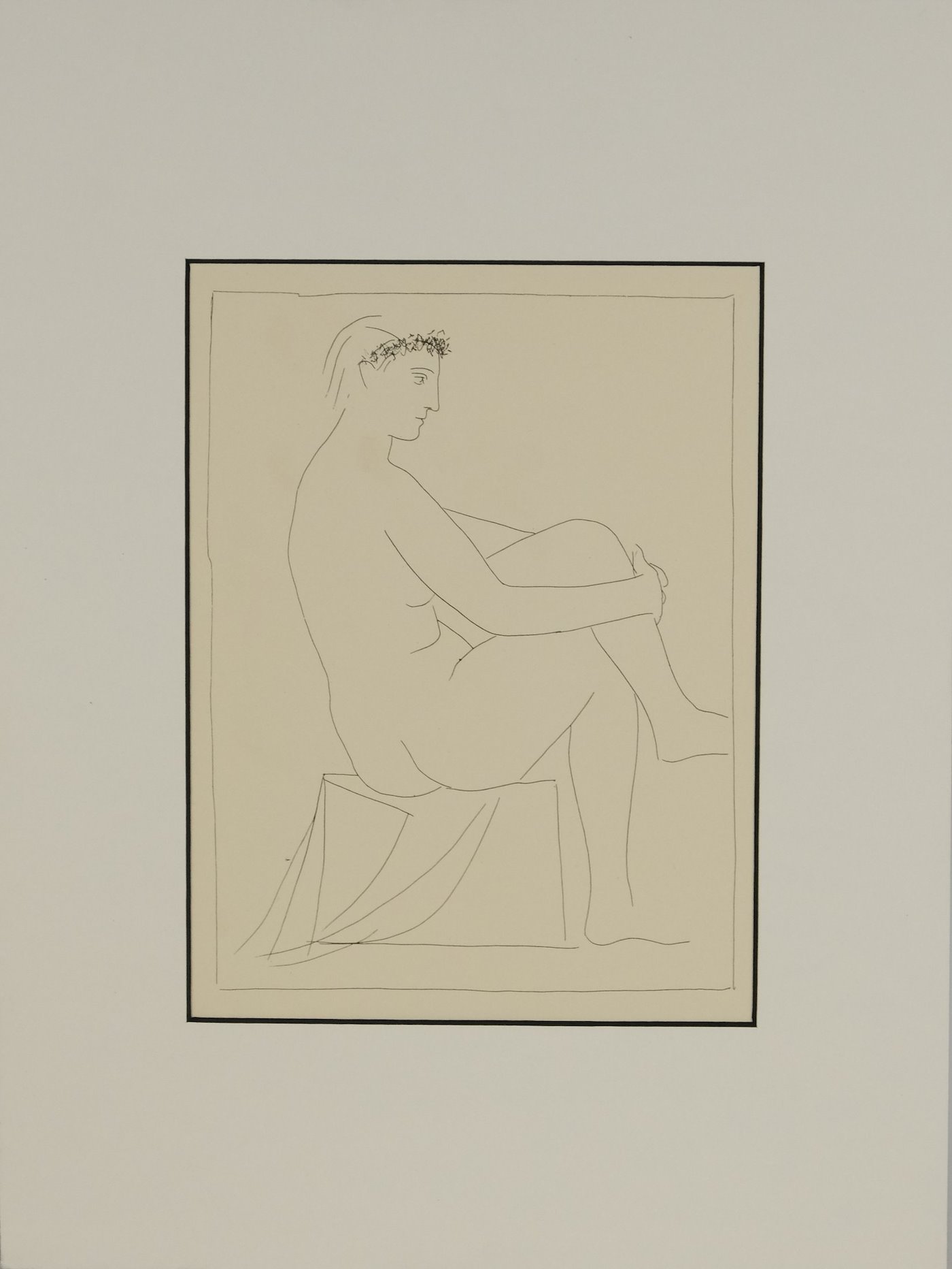 Pablo Picasso - Femme nue couronnee de Fleurs