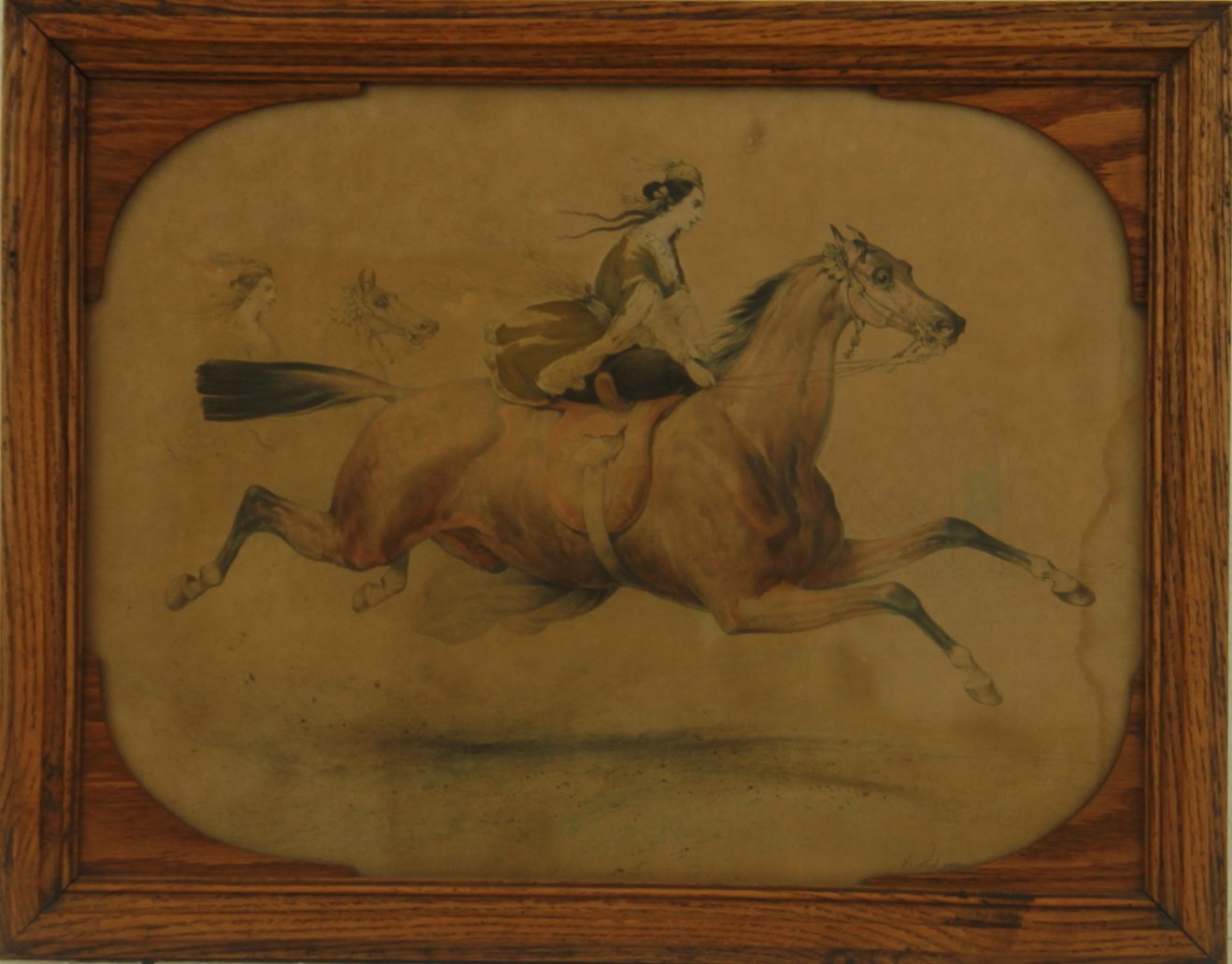 V. Adam - Dívčí jízda na koni I