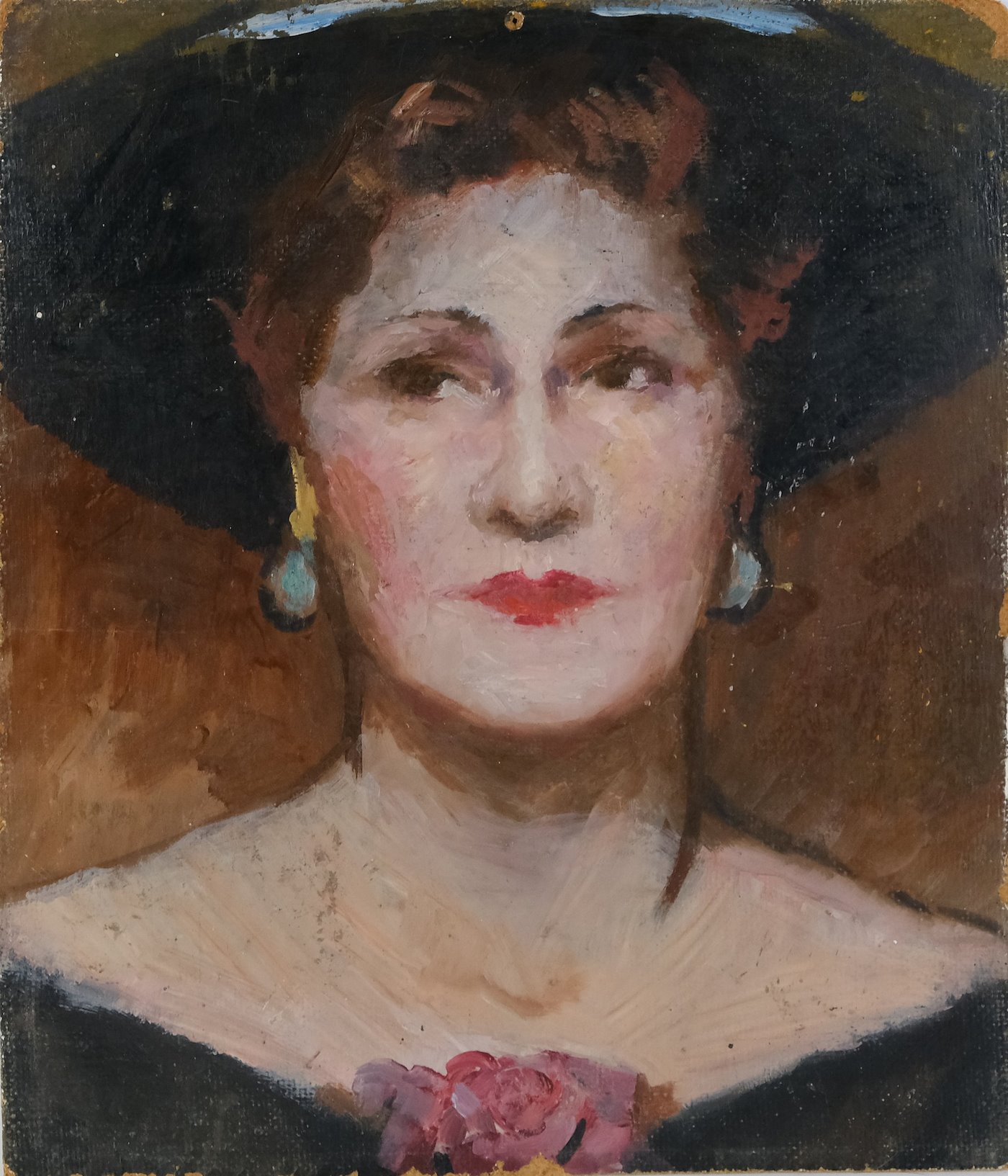 Neznámý autor - Žena v klobouku