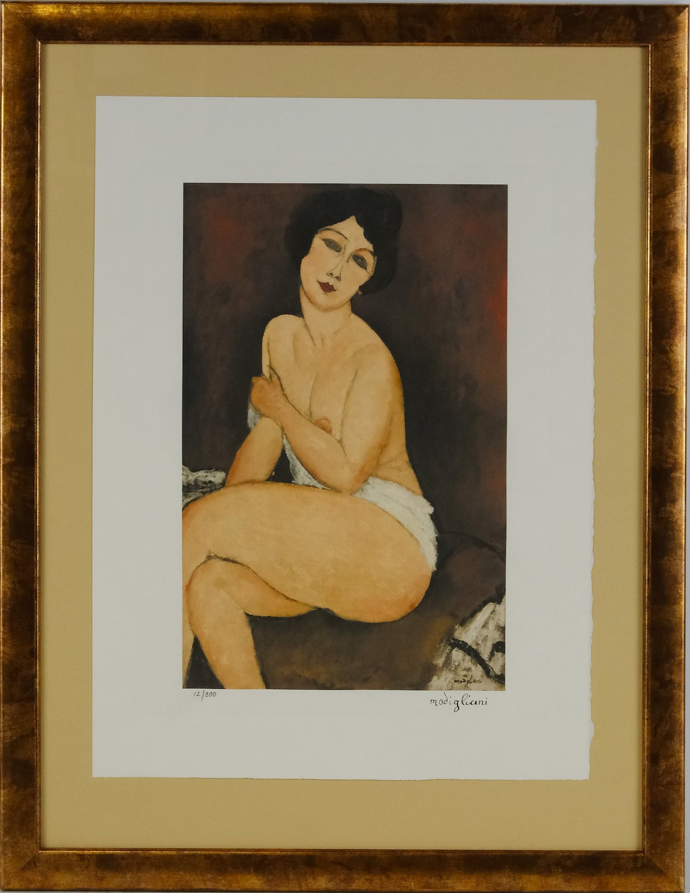 Amedeo Modigliani - Nu assis sur un divan