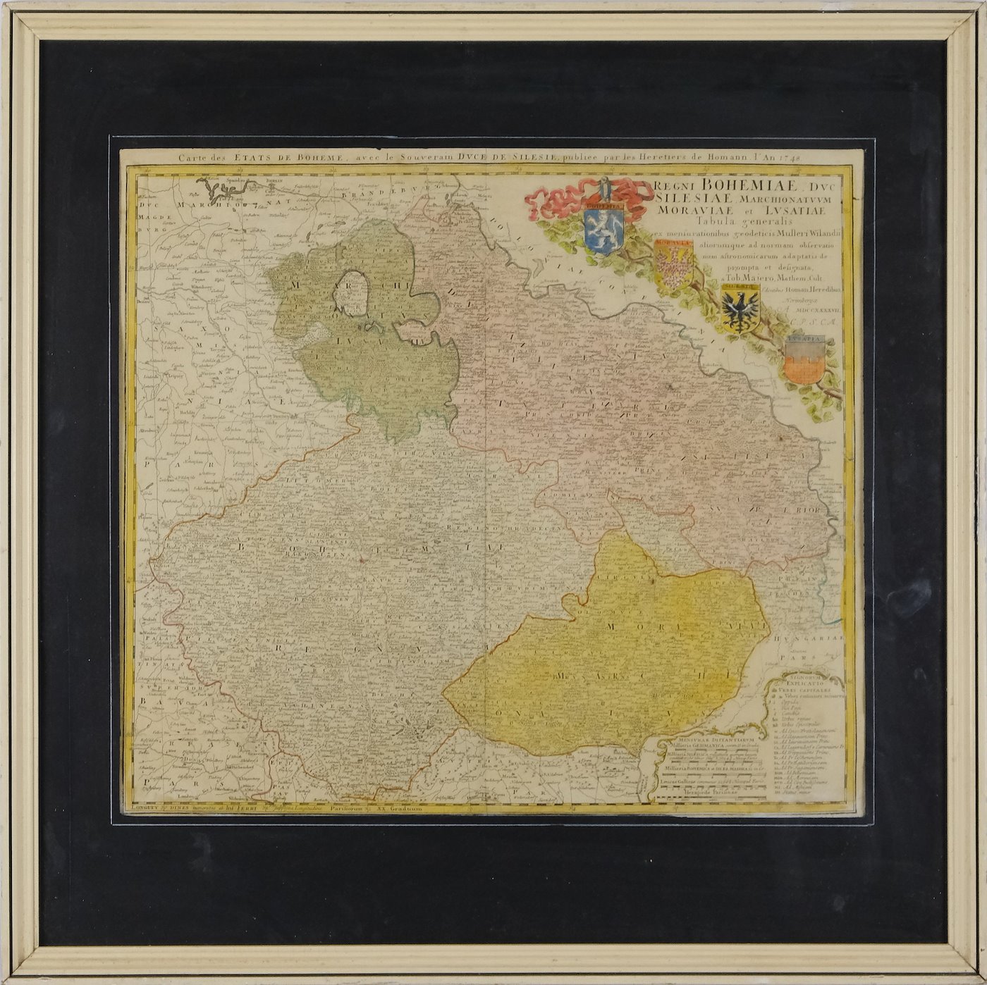 Johan B. Homann - Mapa - Země české 