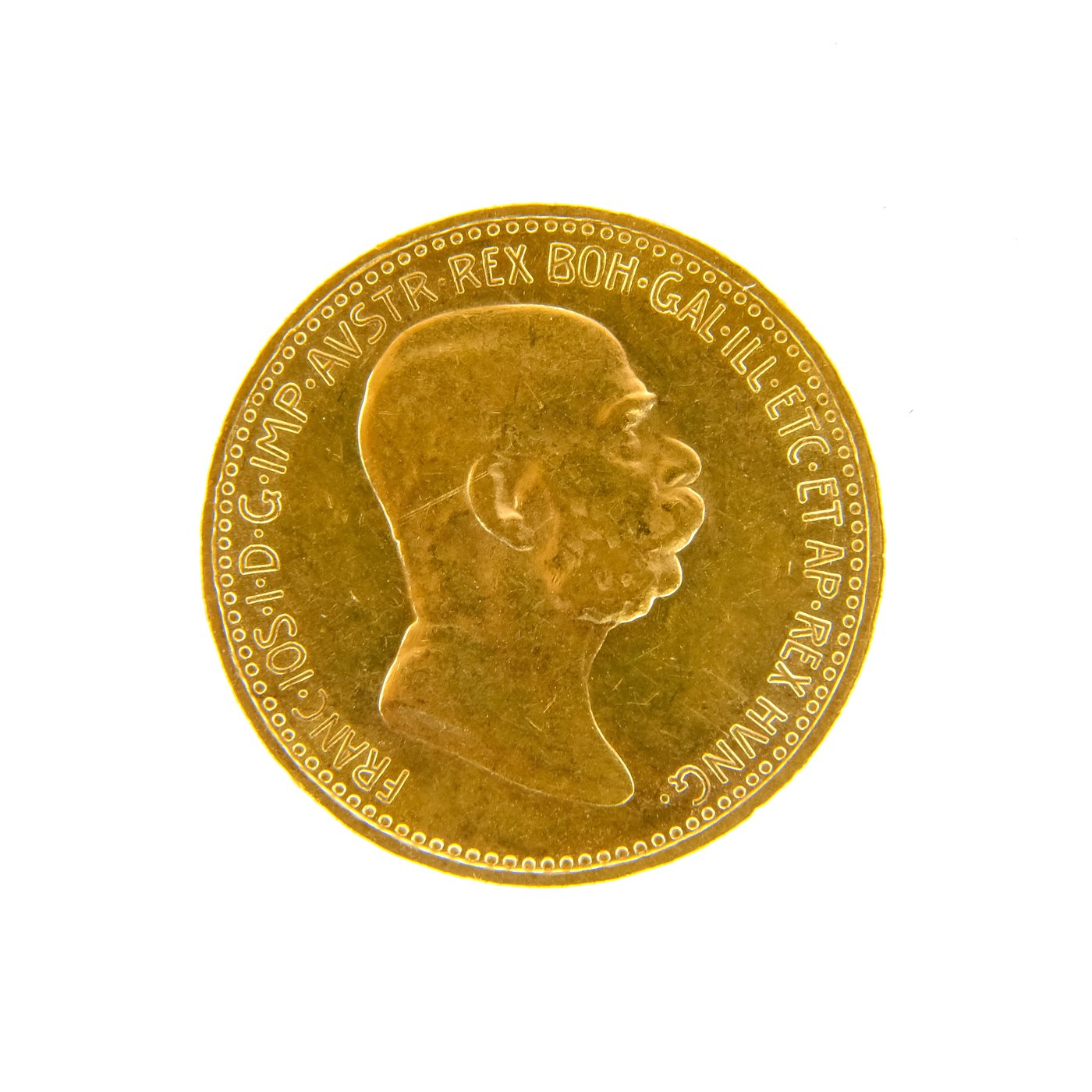 .. - Rakousko Uhersko zlatá 10 Koruna 1908 výroční rakouská, lato 900/1000, hrubá hmotnost 3,387g