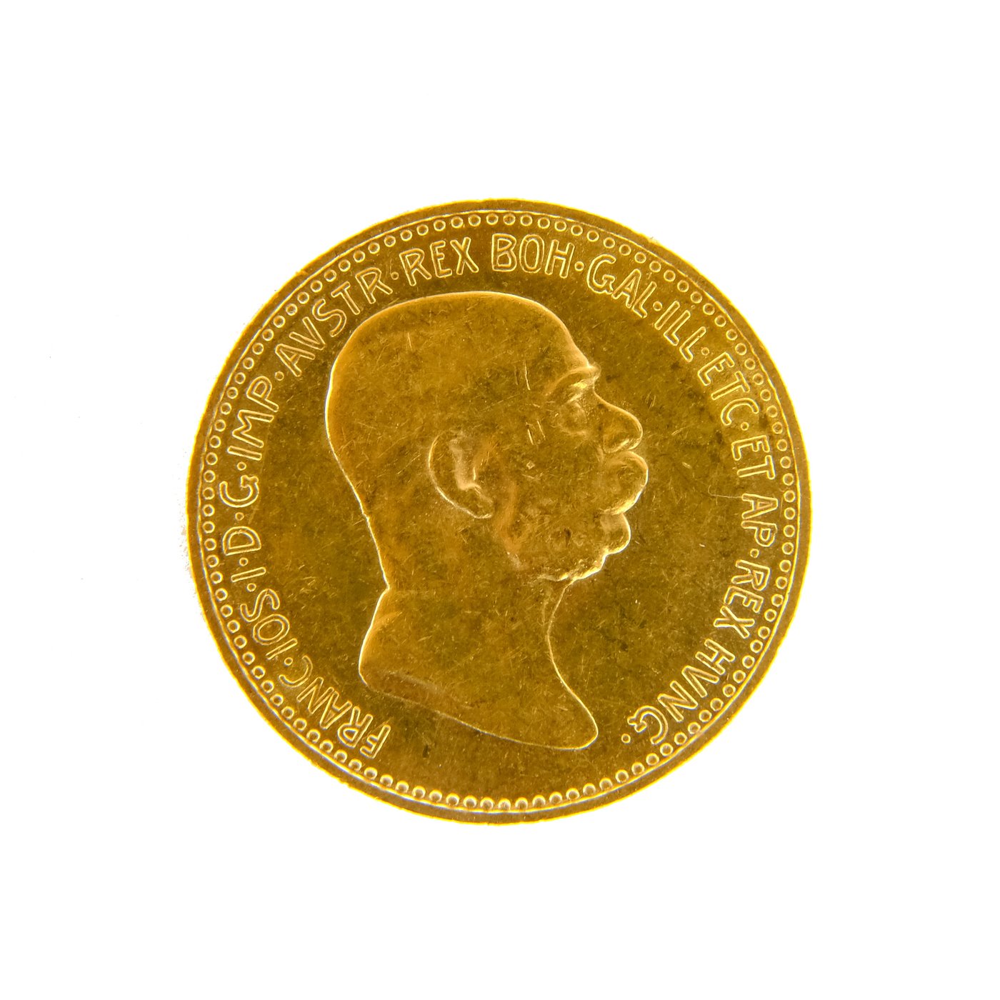 .. - Rakousko Uhersko zlatá 10 Koruna 1909 Marschall rakouská,  zlato 900/1000, hrubá hmotnost 3,387g