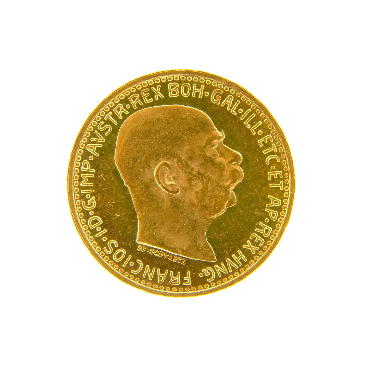 .. - Rakousko Uhersko zlatá 10 Koruna 1911 rakouská,  zlato 900/1000, hrubá hmotnost 3,387g