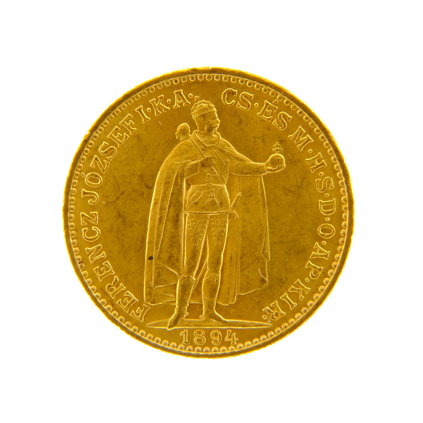 .. - Rakousko Uhersko zlatá 20 Koruna 1894 K.B. uherská, zlato 900/1000, hrubá hmotnost 6,78g