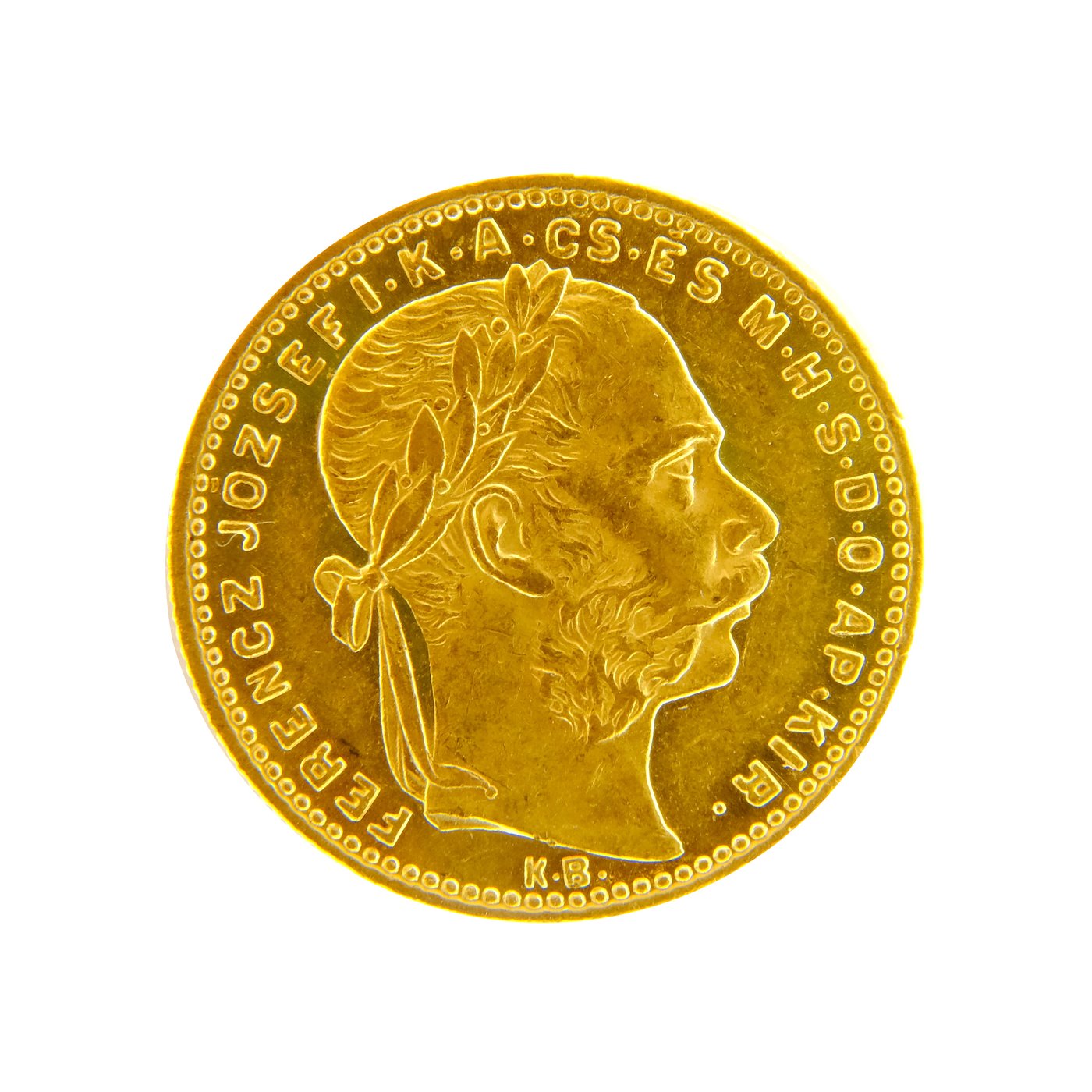 .. - Rakousko Uhersko zlatý 8 zlatník / 20 frank 1890 KB Kremnica, zlato 900/1000, hrubá hmotnost 6,45g
