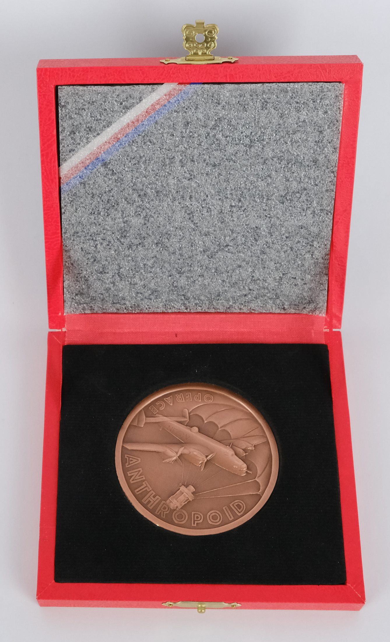 .. - Měděná medaile ke 80. Výročí zahájení operace ANTHROPOID 1942-2022, hrubá hmotnost 131g