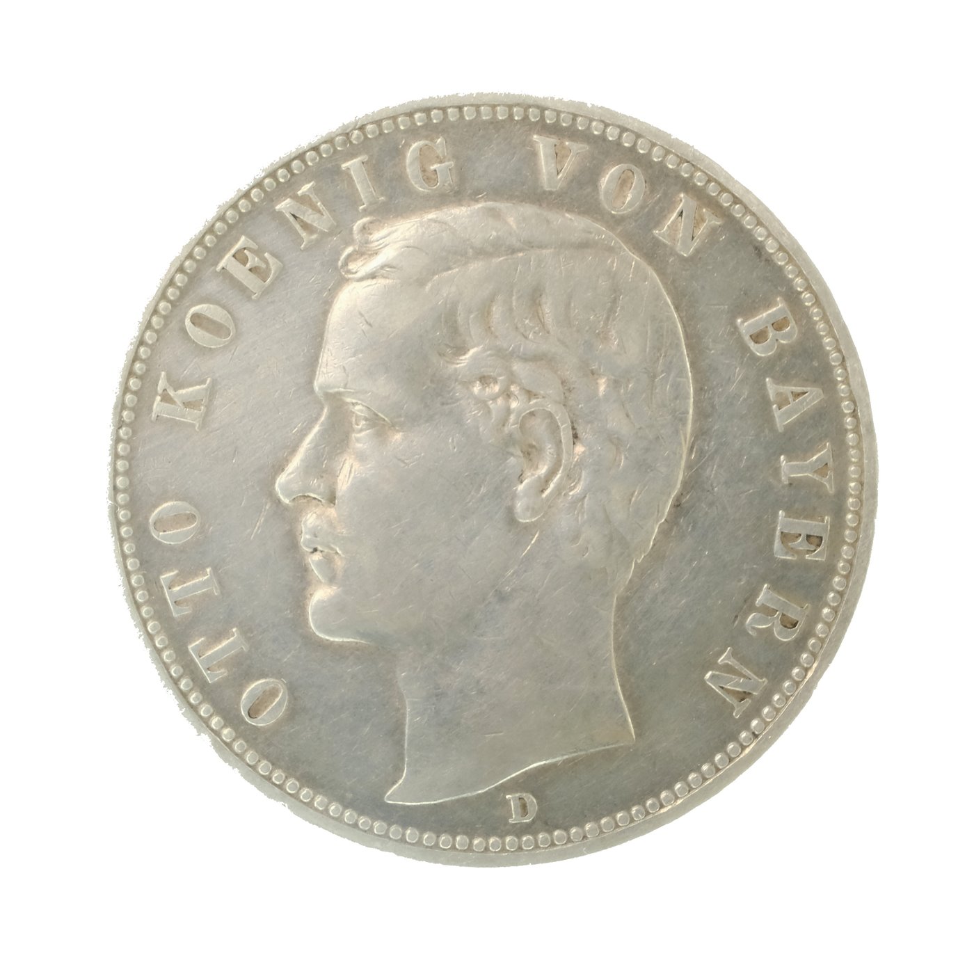 .. - Stříbrná 5 marka Prusko Wilhelm II. 1907 D J104, stříbro 900/1000, hmotnost hrubá 27,77 g