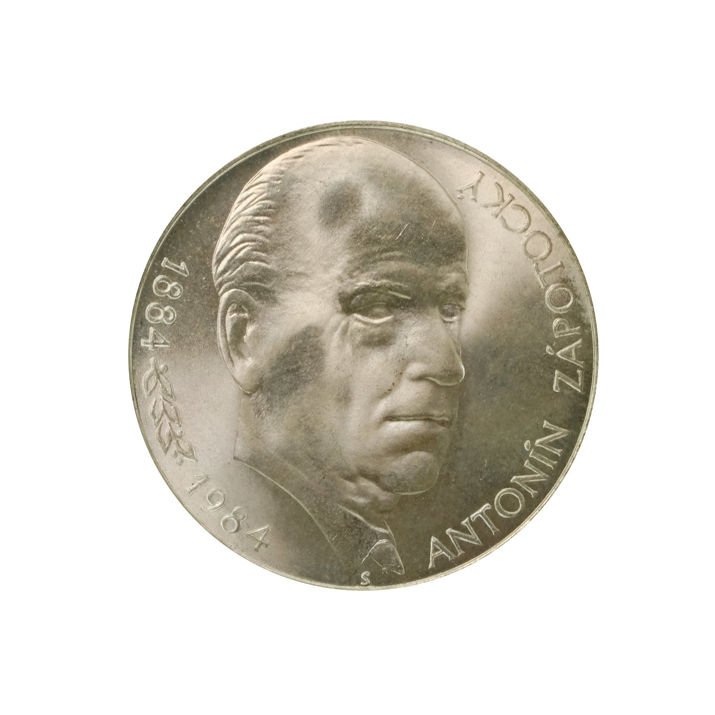 .. - Pamětní stříbrná mince vydaná ke 100 výročí narození Antonína Zápotockého 1984 100 Kčs, stříbro 500/1000, hrubá hmotnost 9 g