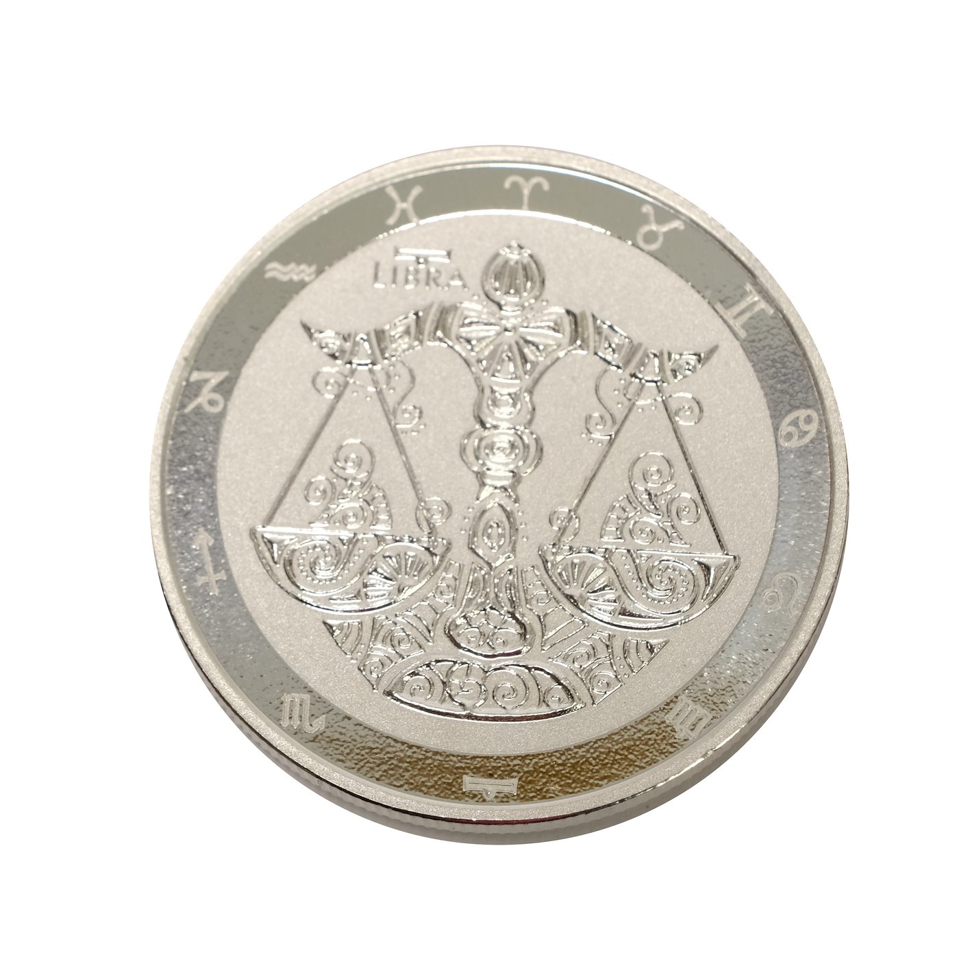 .. - Znamení zvěrokruhu stříbrná mince Tokelau 2022 znamení VÁHY,  stříbro 999/1000, hrubá hmotnost 31,1 g