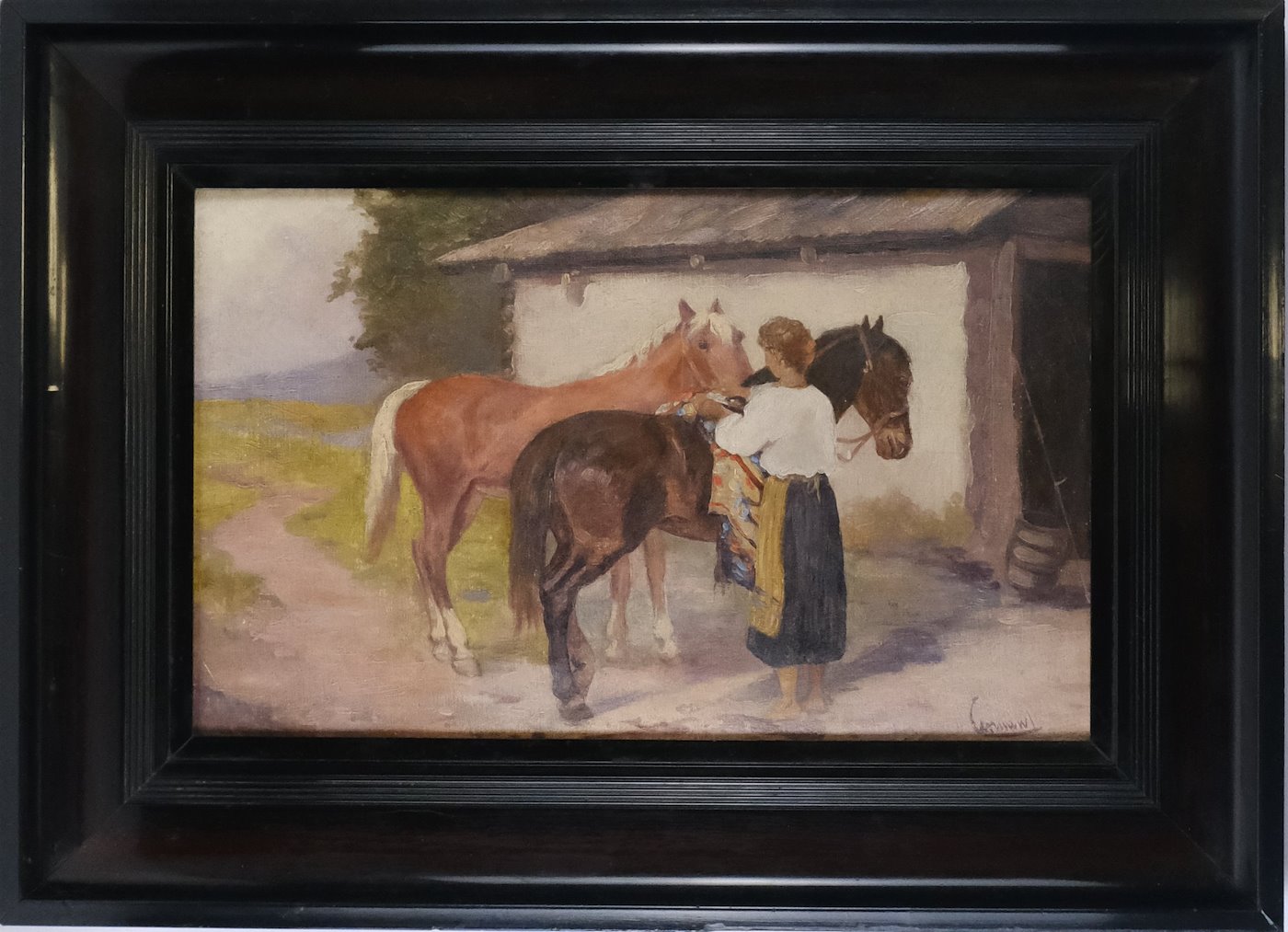 Josef Cerman - Dívka u koní