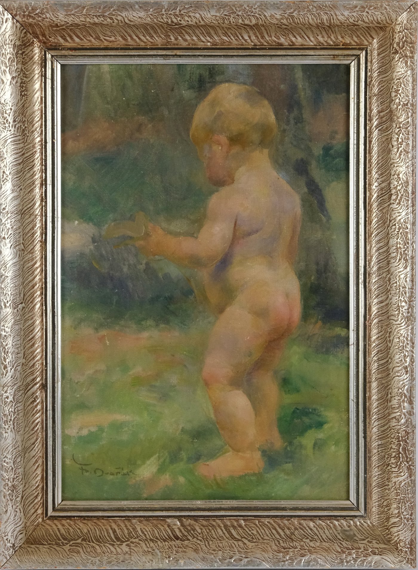 František Dvořák - Dítě v zahradě