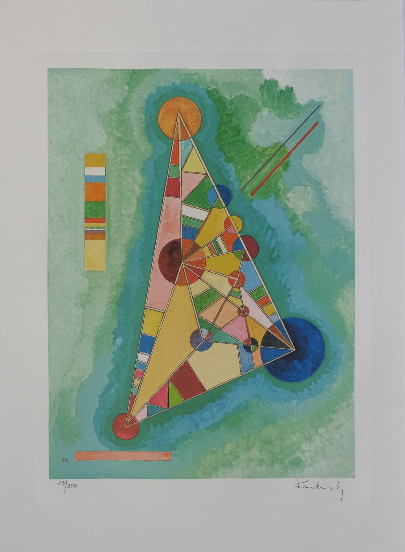 Vasilij Kandinsky - Bunt im Dreieck (Bigarrure dans le Triangle)