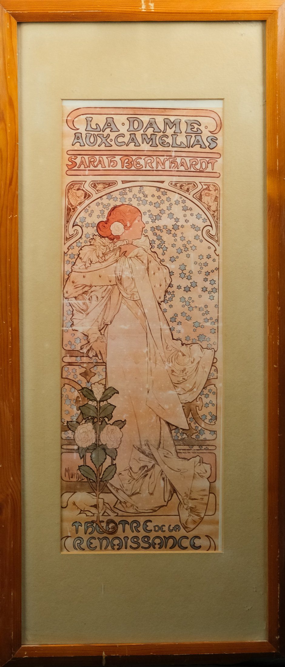 Alfons Mucha - Plakát - Dáma s kaméliemi, Sarah Bernhardt