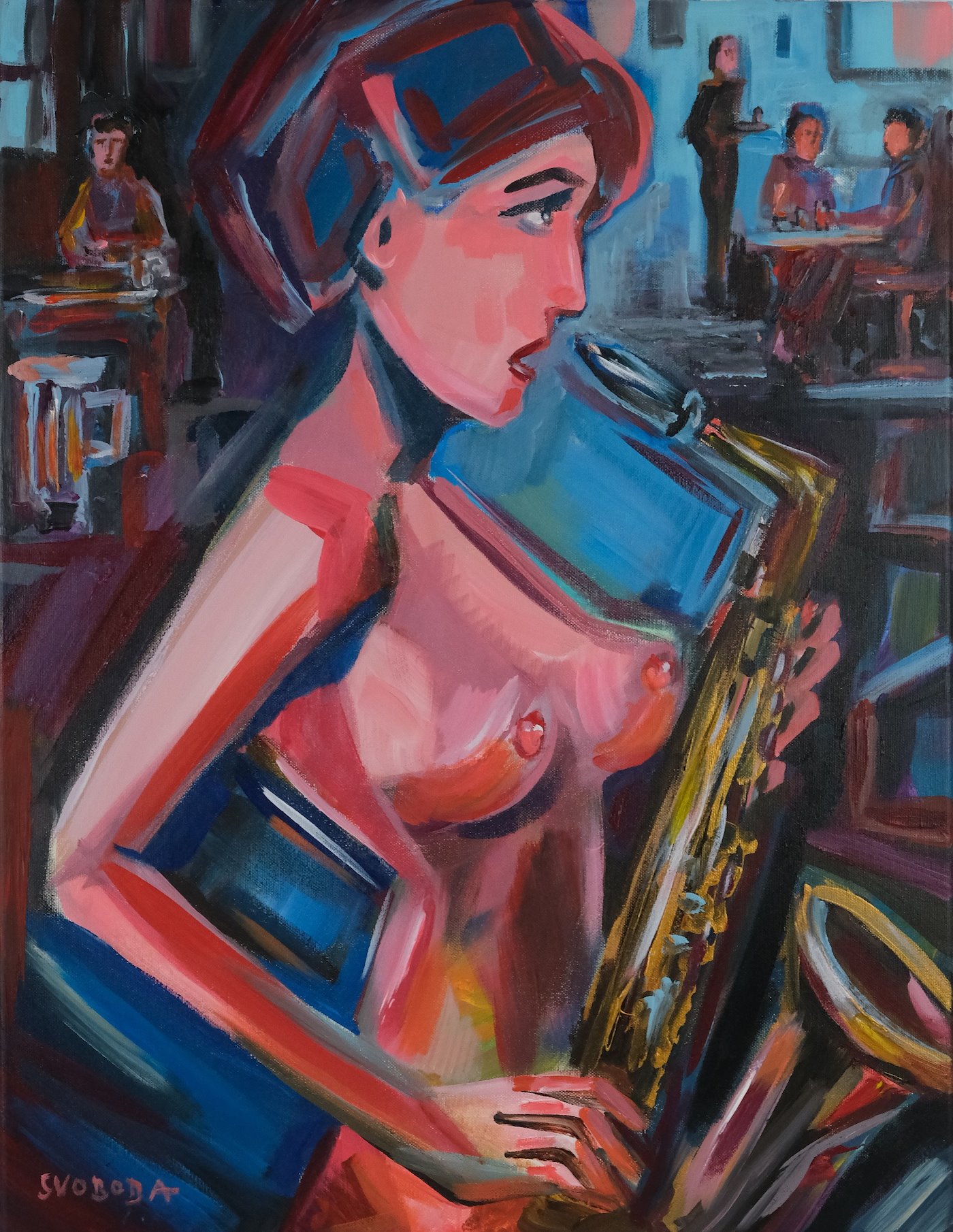 Jaroslav Jerry Svoboda - Lady with Saxophone