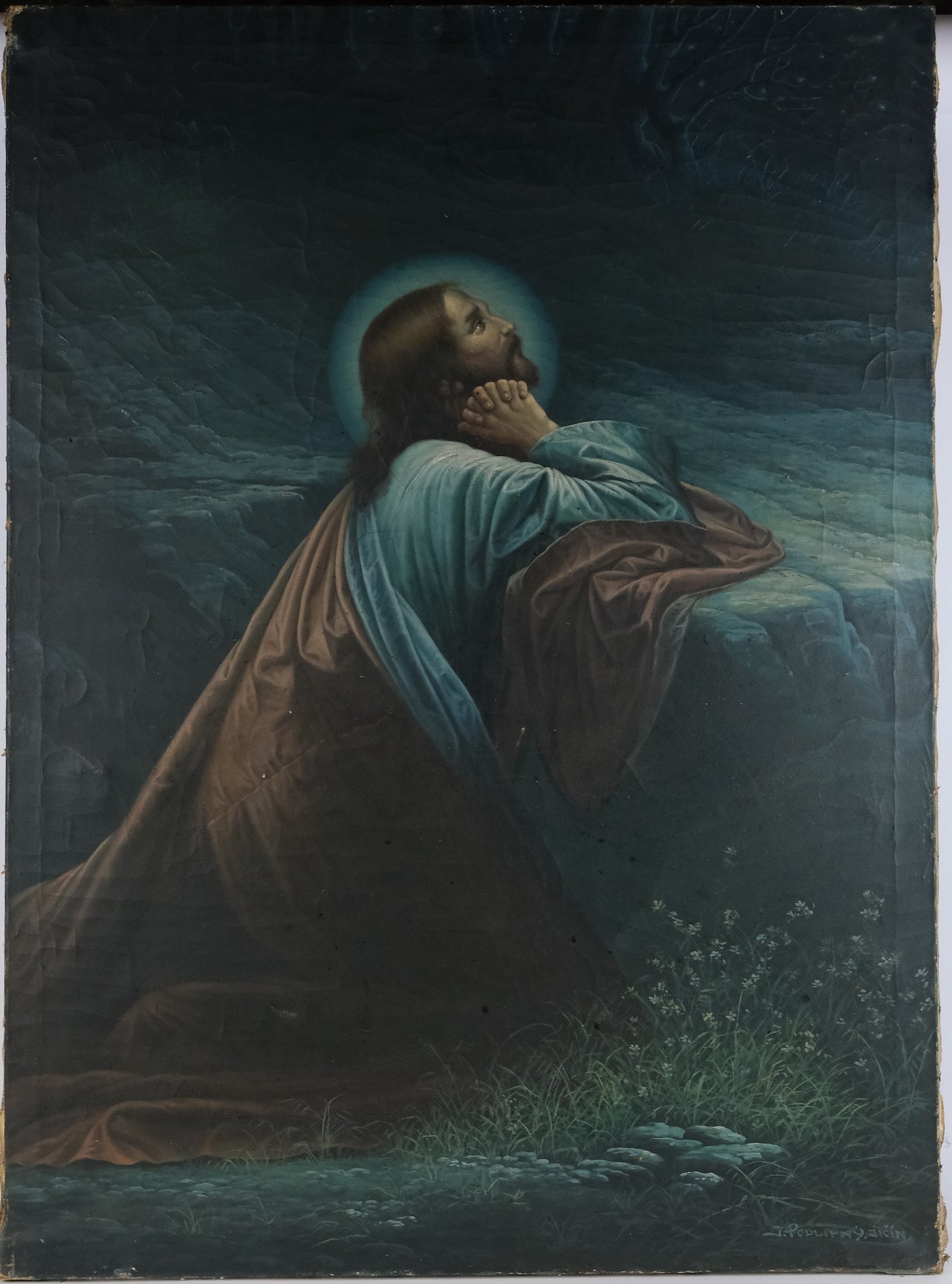 Josef Podlipný - Kristus modlící se na hoře Olivetské