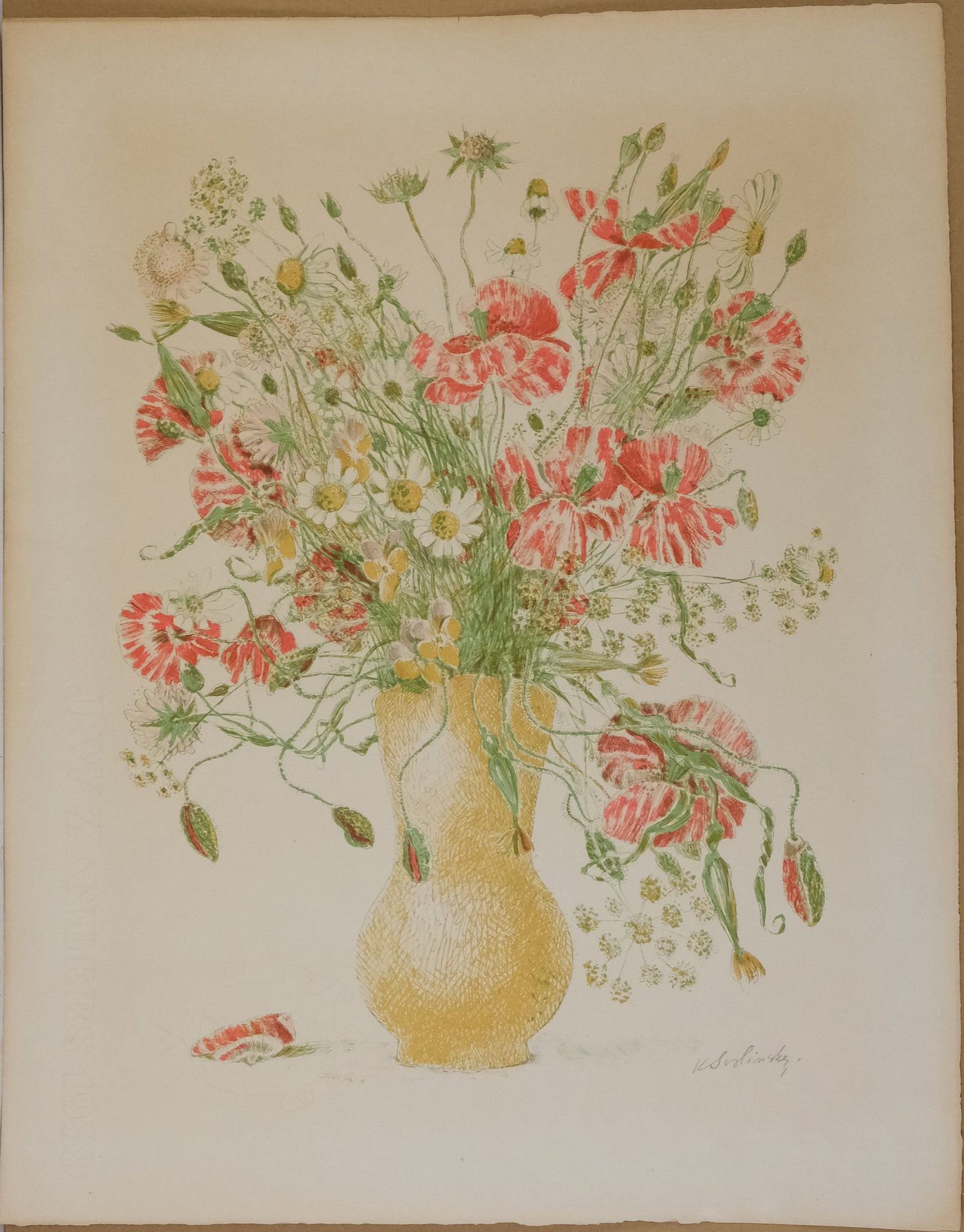 Karel Svolinský - Konvolut 2 litografií-Květiny