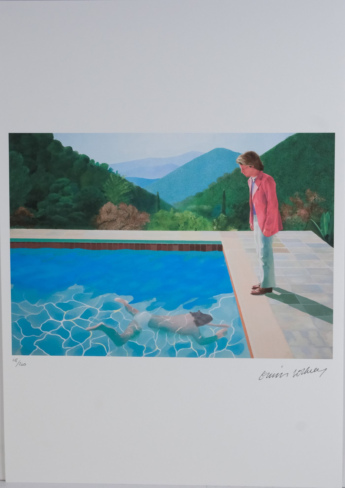 David Hockney - Pool with two figures