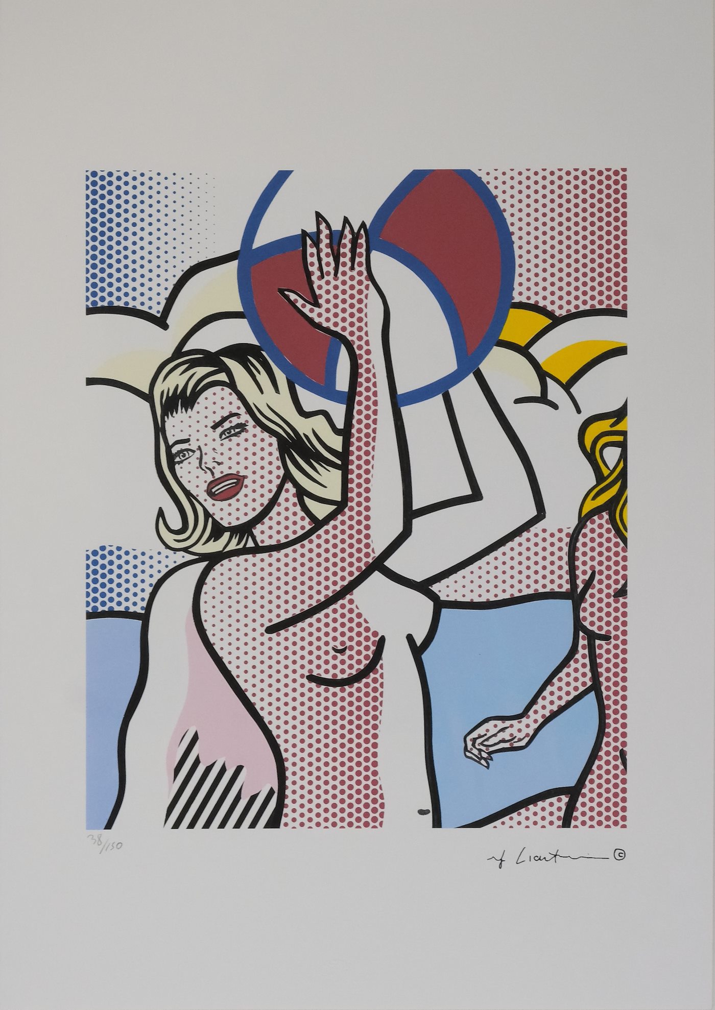 Roy Lichtenstein - Nude with beach ball