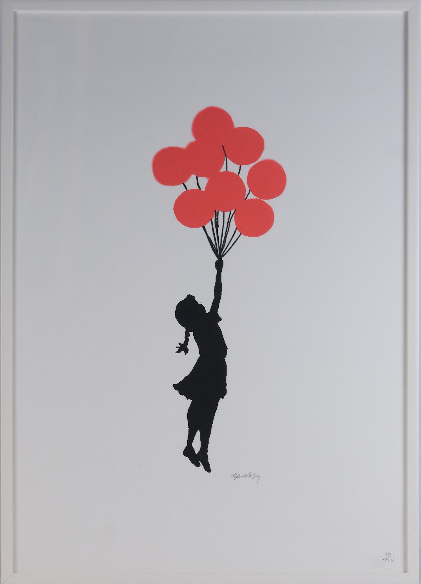 Banksy - Dívka s červenými balóny