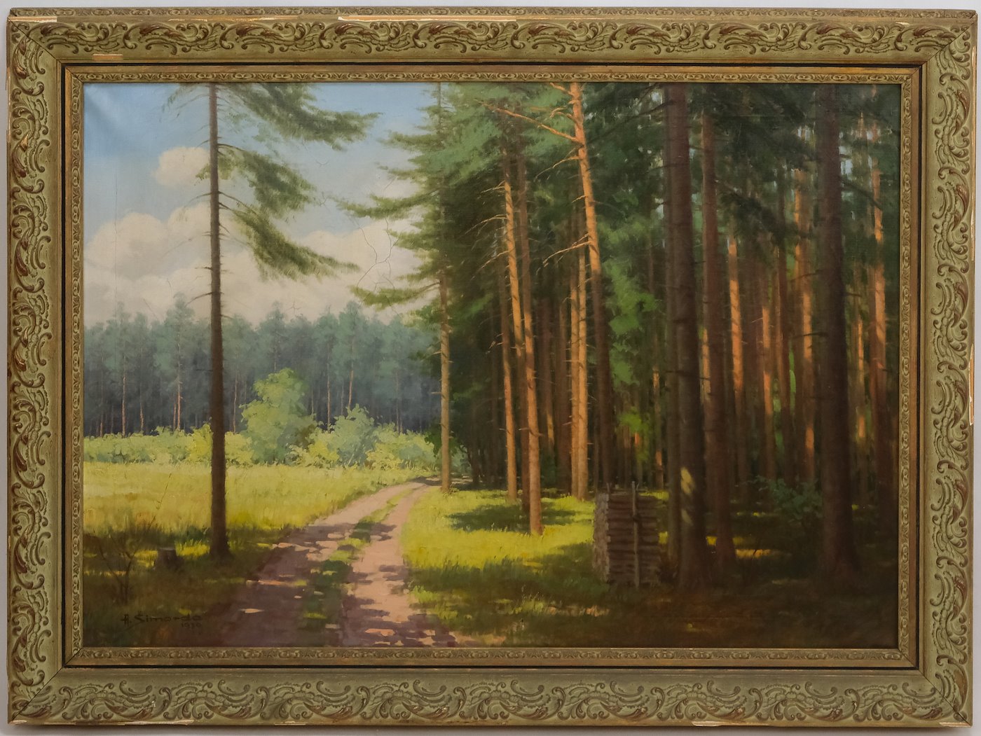 Alois Šimorda - Prosluněná lesní cesta