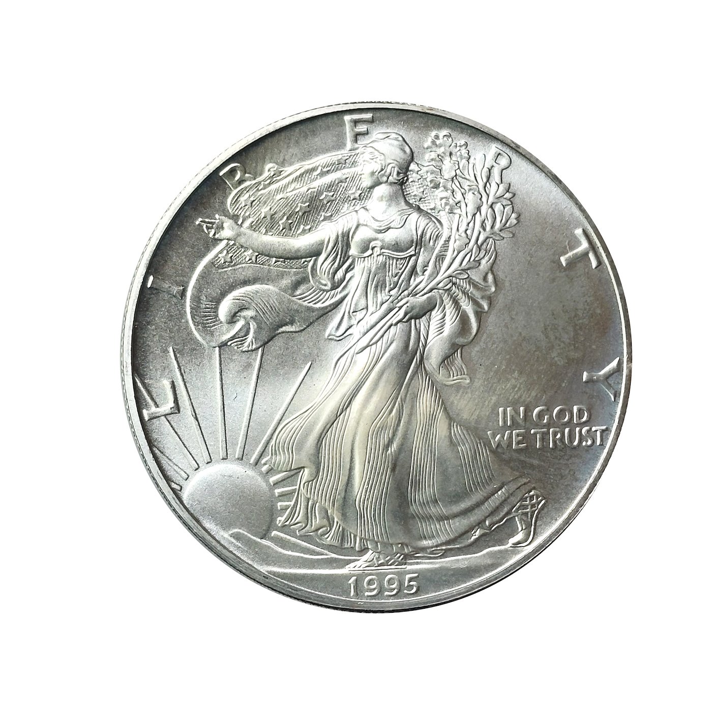 .. - Stříbrný USA LIBERTY 1USD. 1995 1 oz, hrubá hmotnost 31,1g