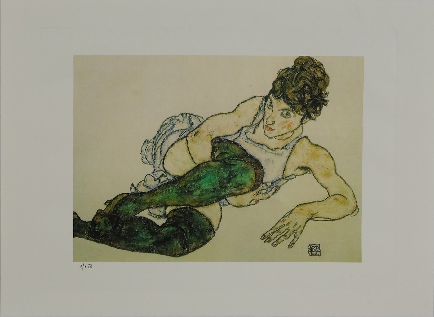 Egon Schiele - Green Stockings