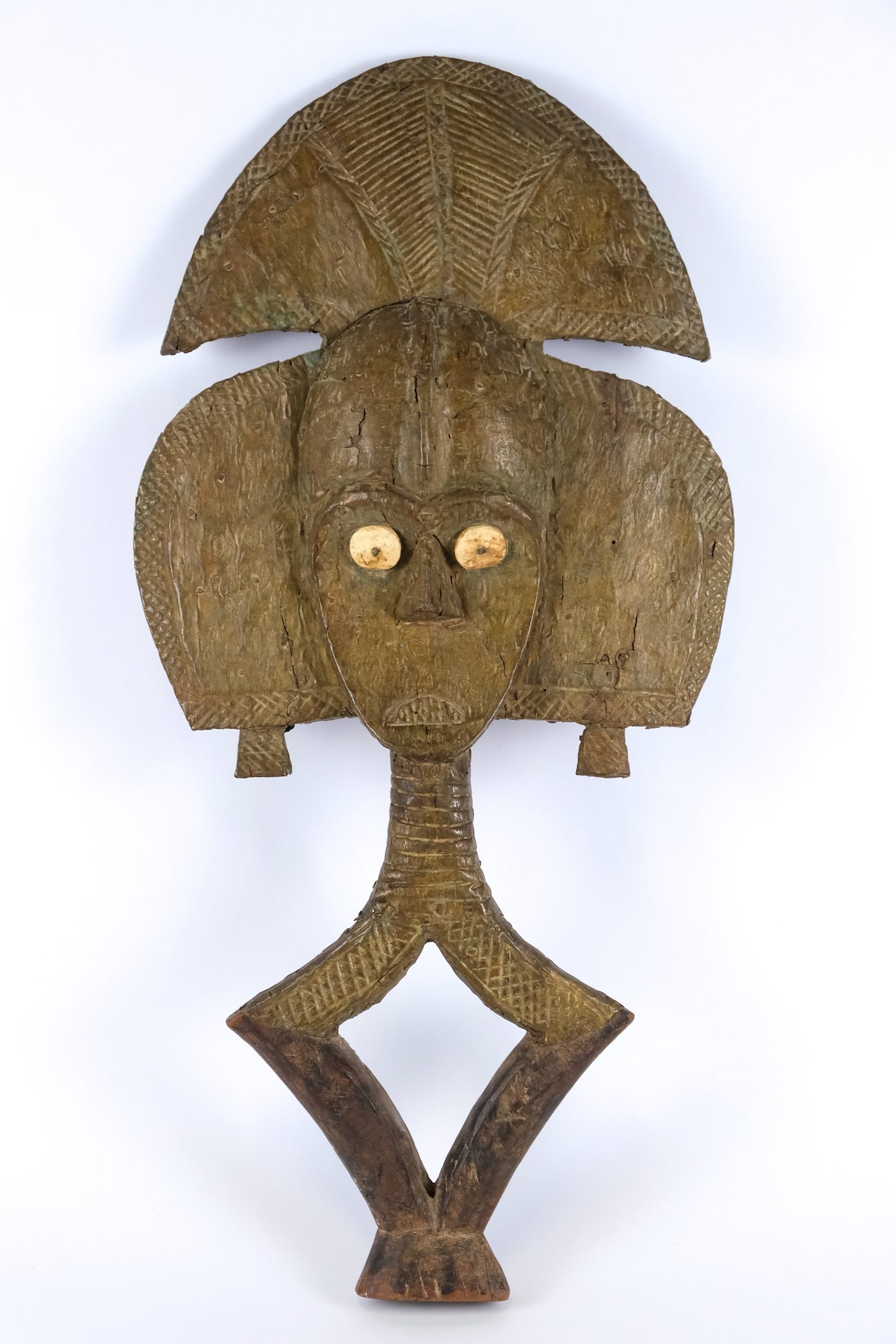 Východní Gabon, provincie Haut-Ogoové - Relikviařní figura kmene Kota (Mbulu Ngulu), skupina Obamba
