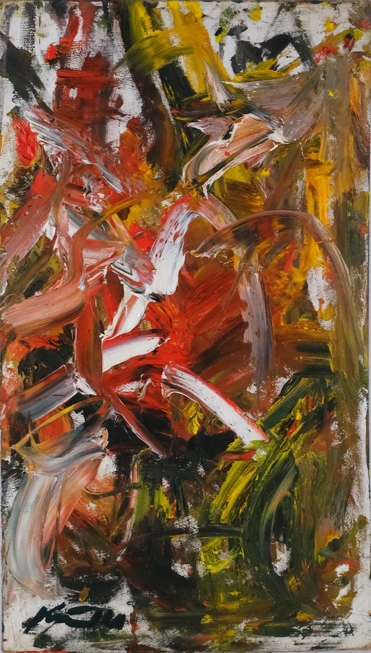 Antonín Kroča - Abstrakce v červené