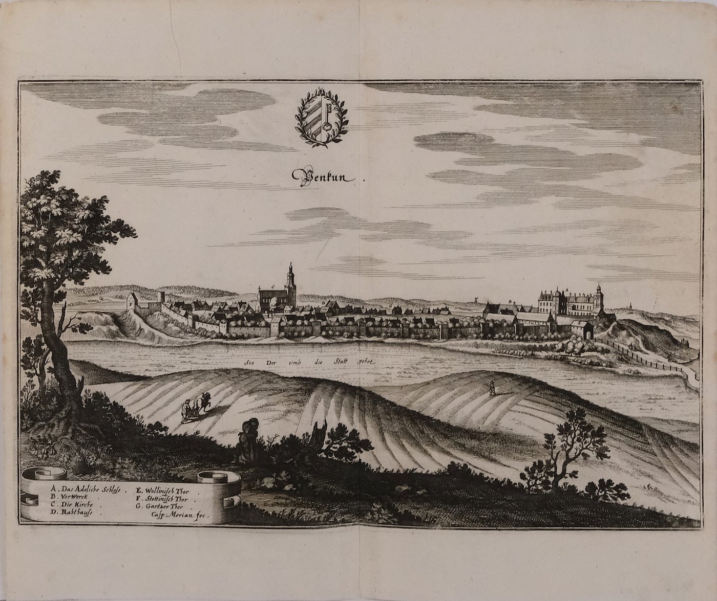 Matthaeus Merian - Konvolut 6 grafických listů - Německá města