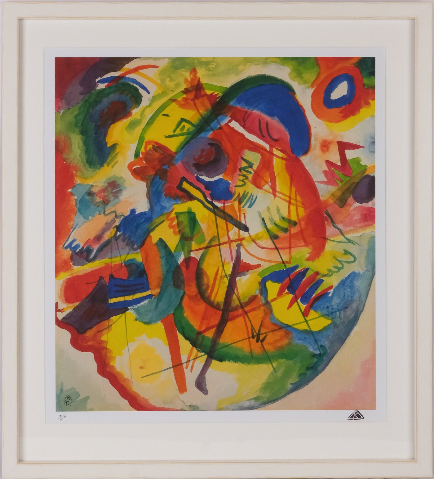 Vasilij Kandinsky - Improvisation mít rot- blauem Ring