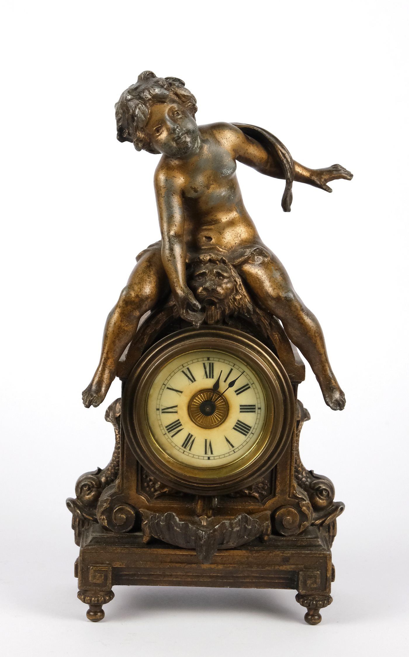 Moreau - Figurální hodiny s dvěma dózami