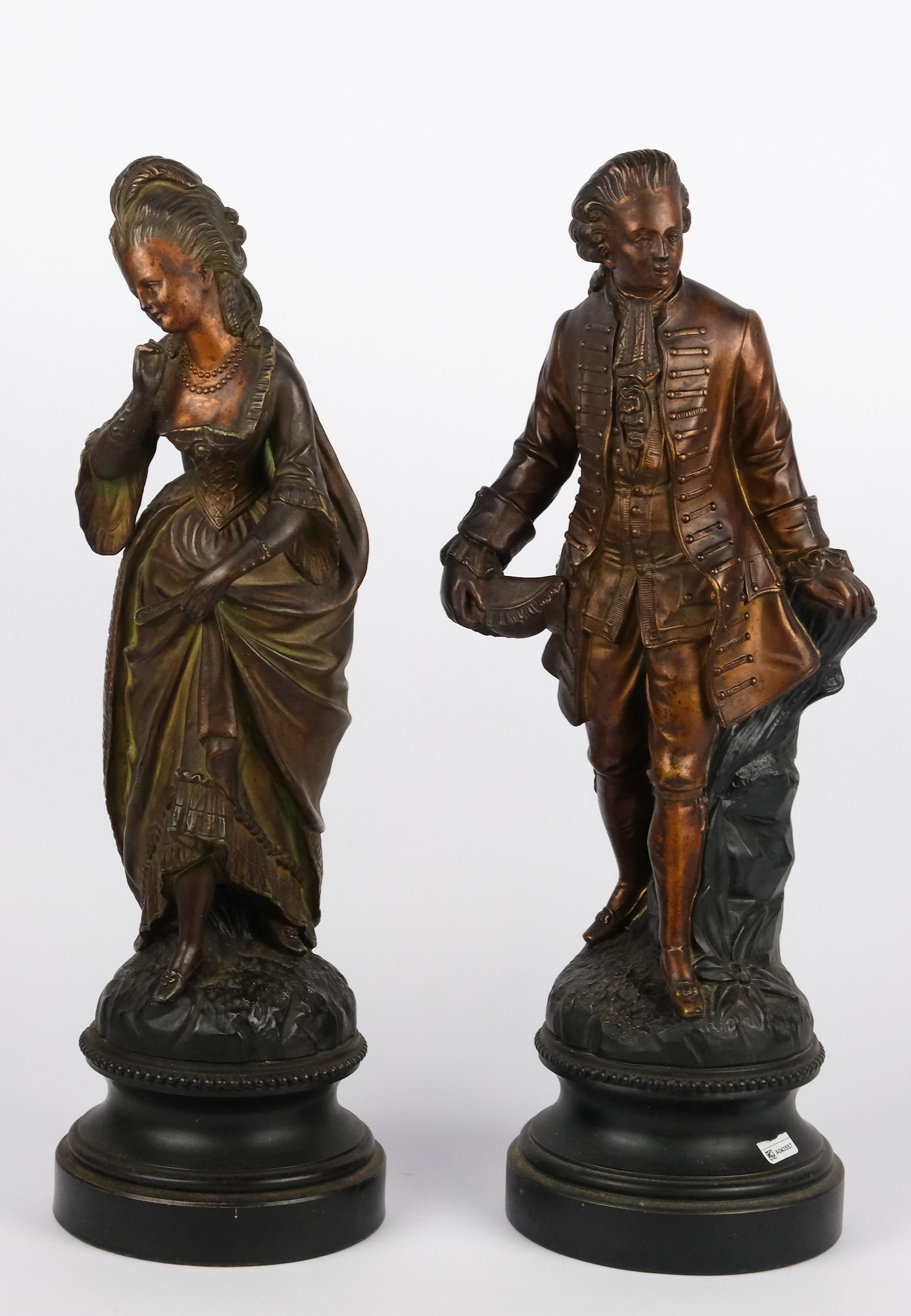 značeno - Párové sochy - Mladý šlechtic a šlechtična