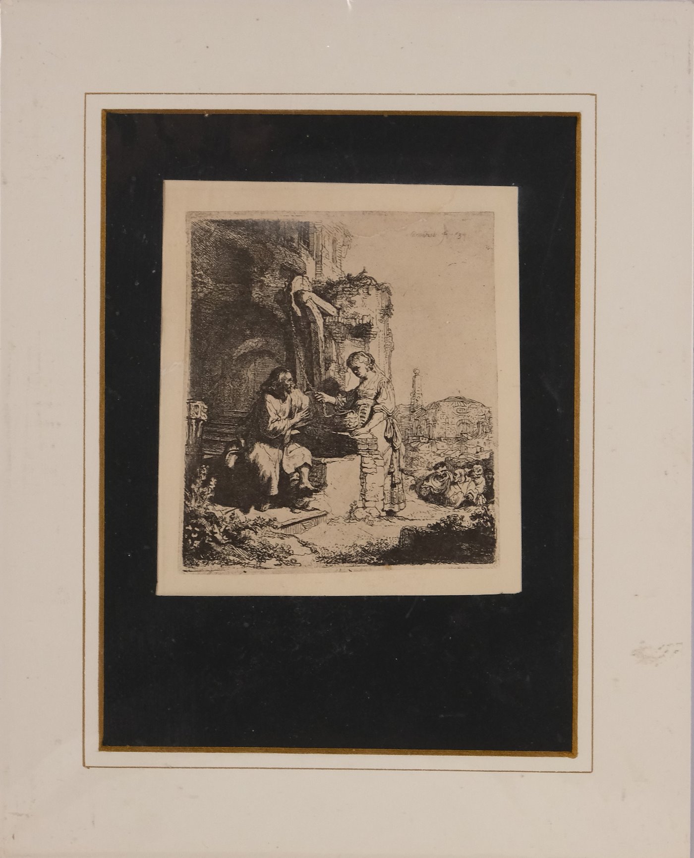 Rembrandt van Rijn - Ježíš a Samaritánka u studny
