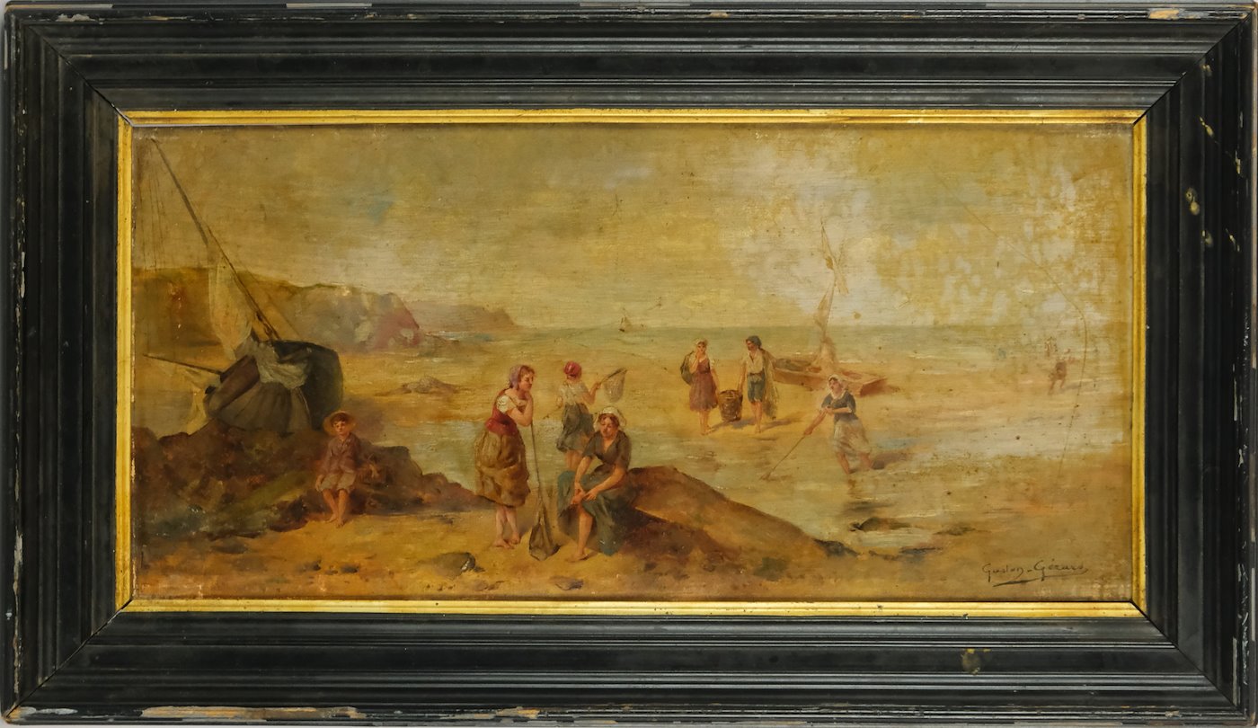 Gustav Gerard - Rybářky na pláži